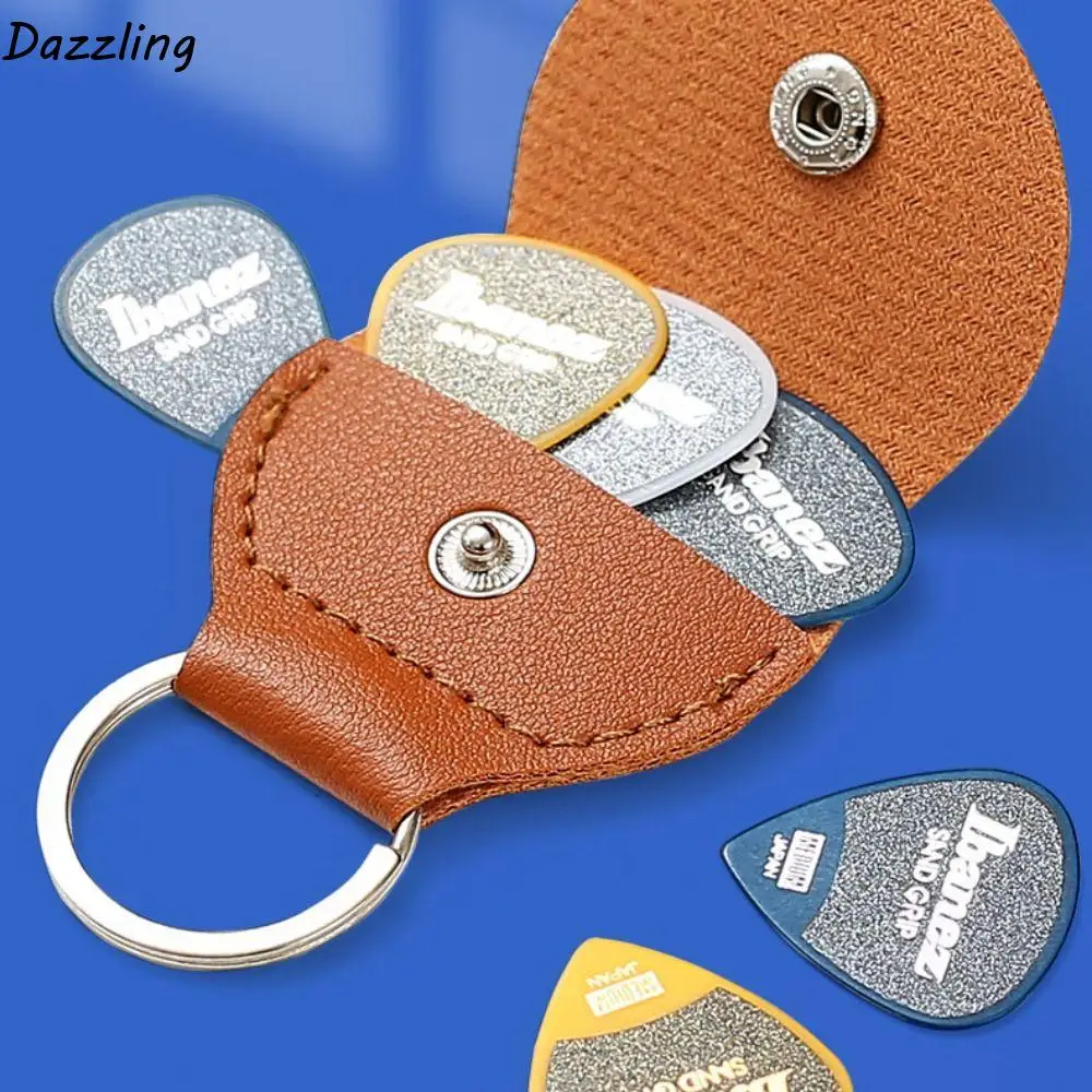 Кожаный органайзер для медиатора брелок ювелирных изделий хранения медиаторов