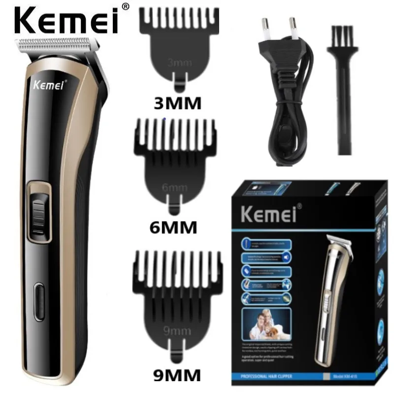 

Kemei Electric Cordless Hair Clipper Rechargeable Baby Hair Clipper Styling Tool Original Men's Grooming Hair Clipper KM-418