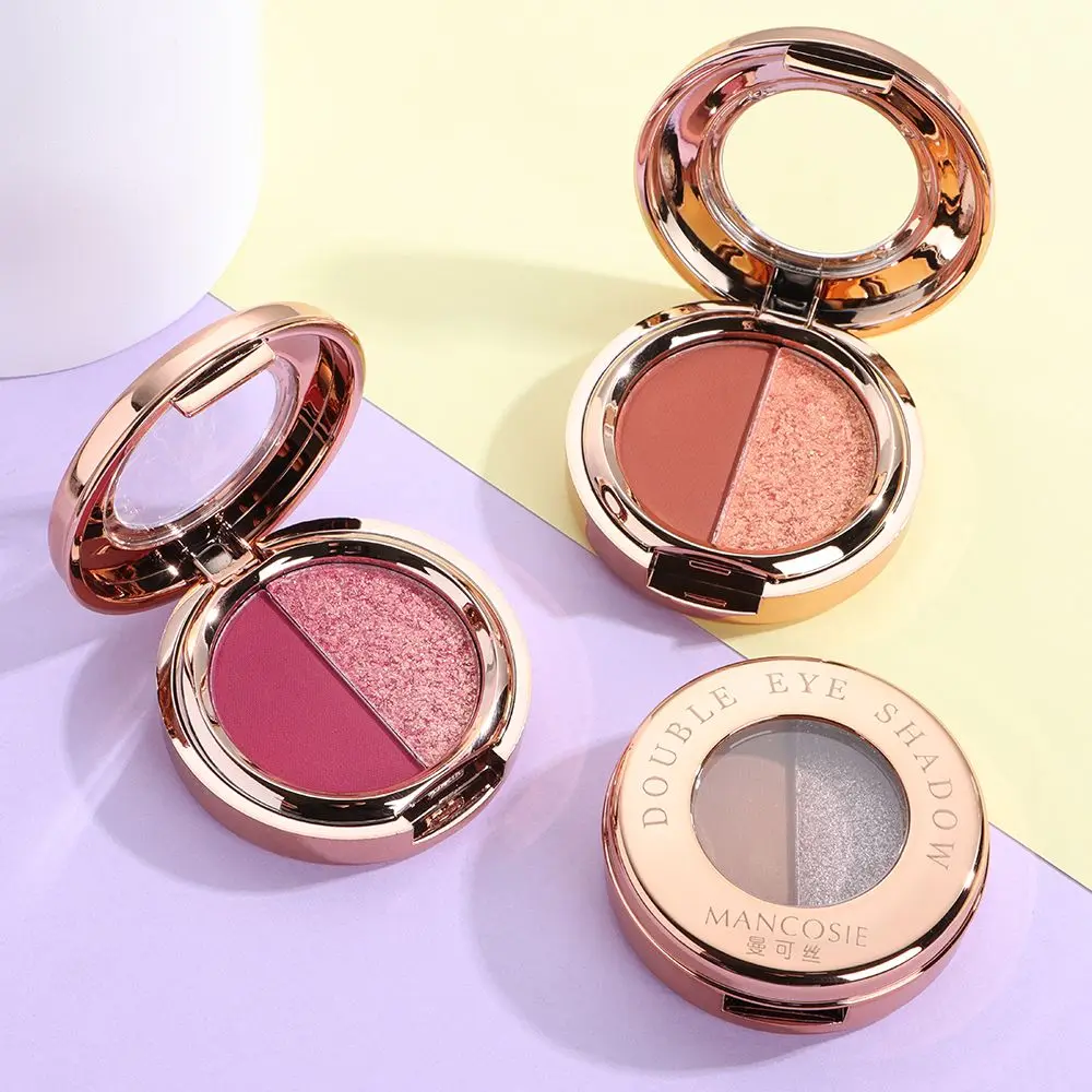 

Sweatproof High Gloss Pearl Waterproof Double Colors Shimmer Matte Eyeshadow