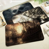 pirate ship floor mat ins style soft bedroom floor house laundry room mat anti skid bedside area rugs