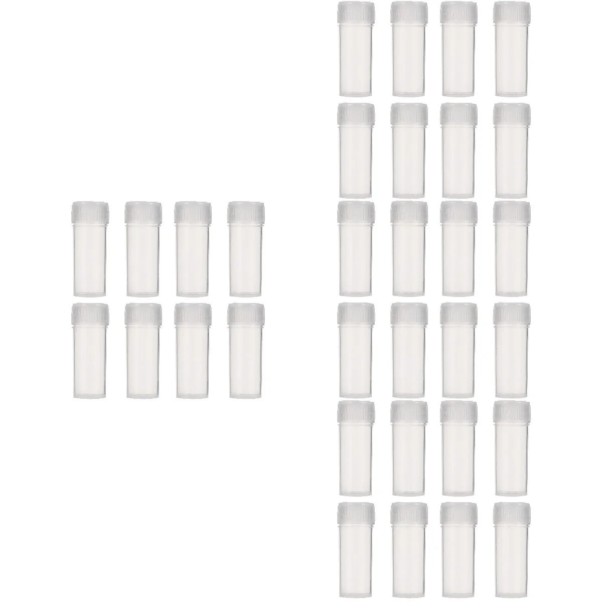 

400 pcs Clear Sample Vials Empty Bottles with Lid Vial Storage Container for Small Items Supplies 5ML