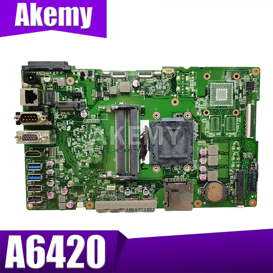 

Akemy For ASUS A6420 Laotop Mainboard A6420 A6420-1B Motherboard 90PT01B0-R21000