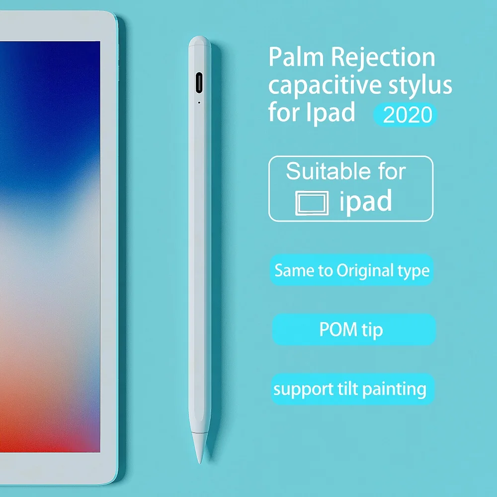 

Стилус для iPad с отпечатком пальмового карандаша для женского экрана для Apple iPad Pro 11 12,9 дюйма и iPad Mini 5-го поколения