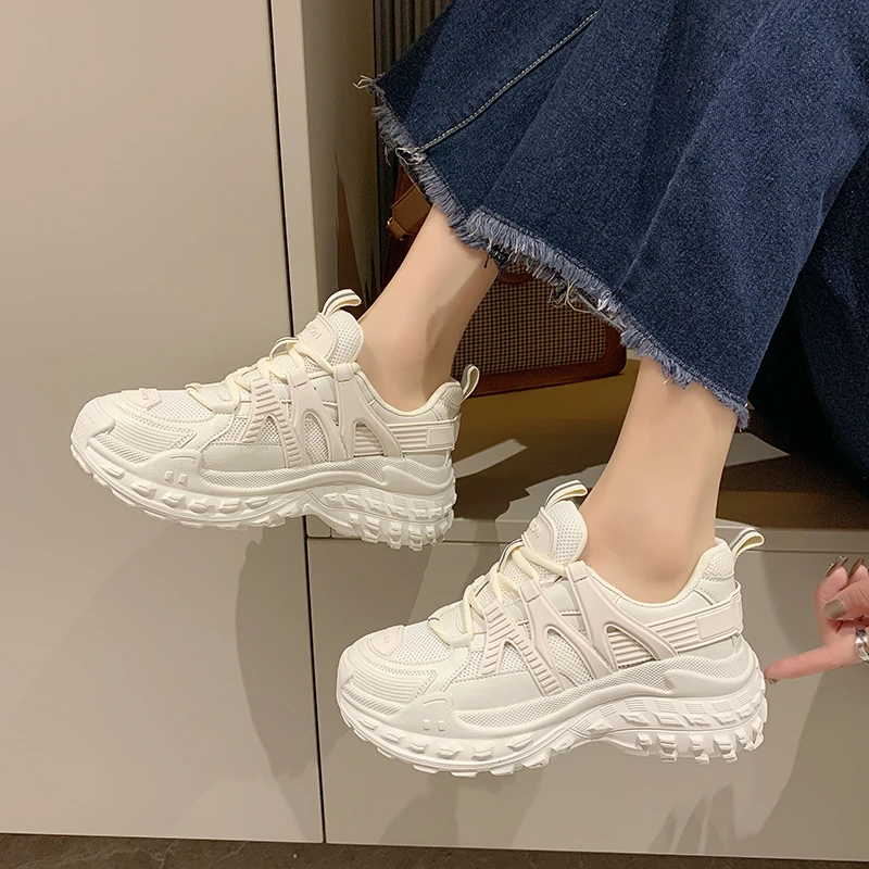 

Dad Shoes Thick Bottom Casual Fashion All-match 2022 Summer and Autumn Women's Shoes Net Red College Trend