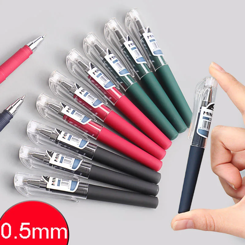 

Mini Rotating Pocket-size Ballpoint Pen Metal Material 0.5mm Black Blue Ink Refill Ballpen Office School Supplies Stationery