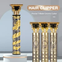t9 vintage hair lighter clipper for men barber hairdresser hair cutting machine 0mm cordless rechargeable beard shaver trimmer