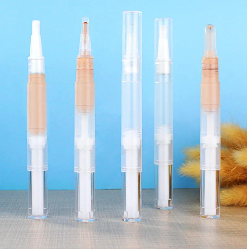 

3ml/5ml Liquid Foundation Dispensing Pen Rotary Convenient Travel Makeup Container Empty Bottle with Brush Refillable Bottles