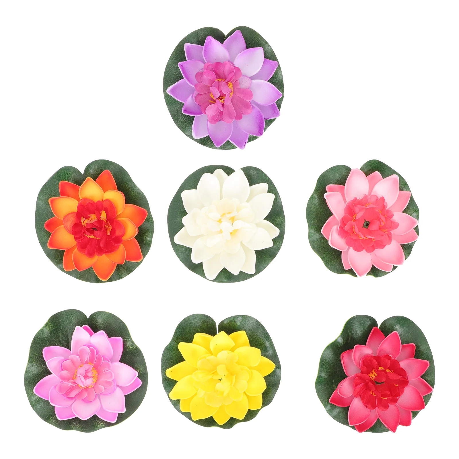 

Flower Pond Artificial Lotus Flowers Pool Decor Adornment Fish Tank Decors Ornament Simulated Floating Summer