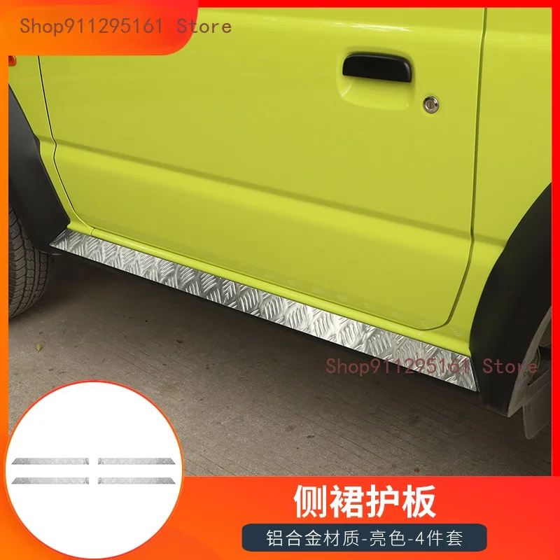 

For Suzuki Jimny 2019 2020 Car Door Sill Scuff Plate Protector Stainless Steel Pedal Car Exterior Accessories Silver/Chrome