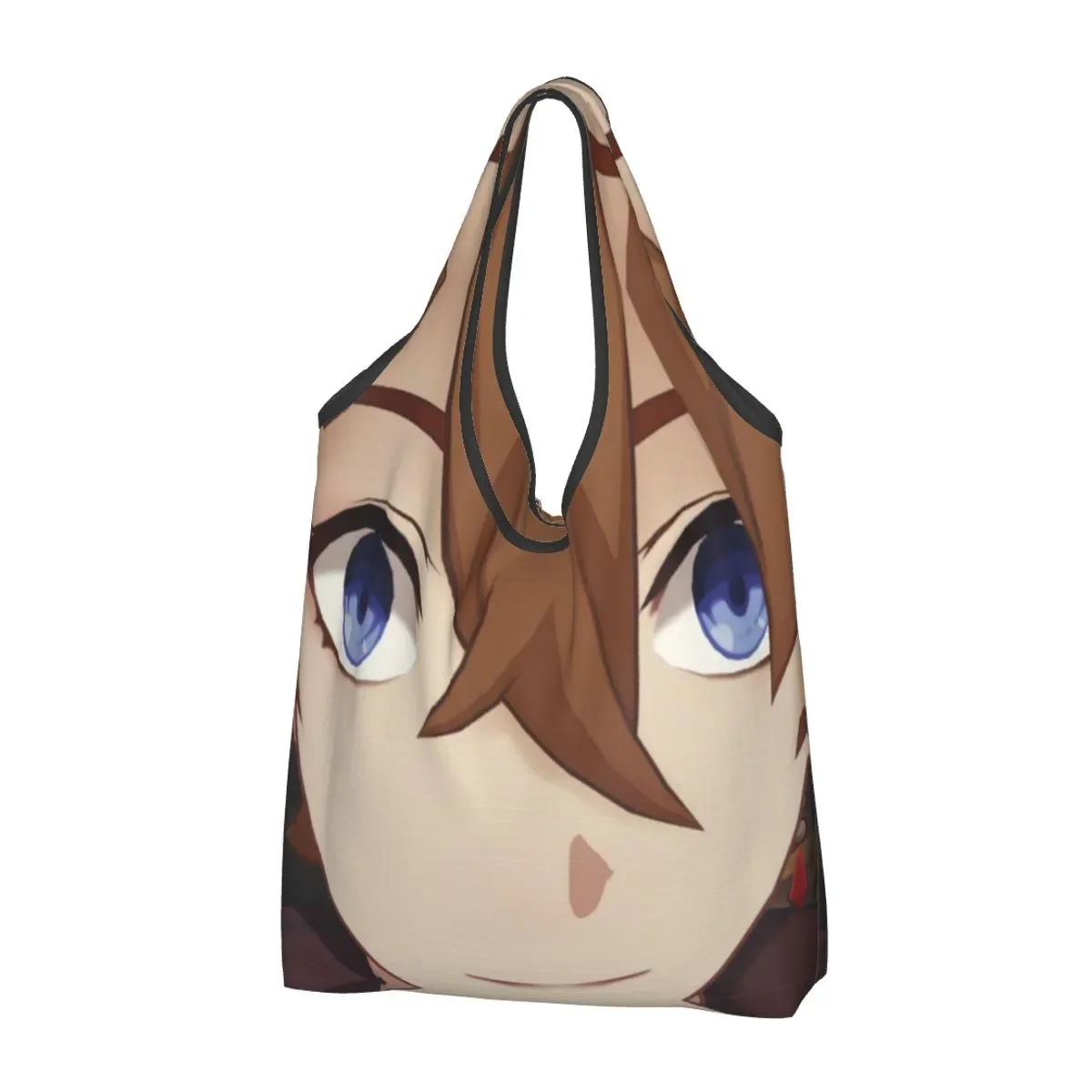 

Tartaglia Childe Genshin Impact Grocery Shopping Bag Kawaii Shopper Shoulder Tote Bag Large Capacity Portable Anime Game Handbag