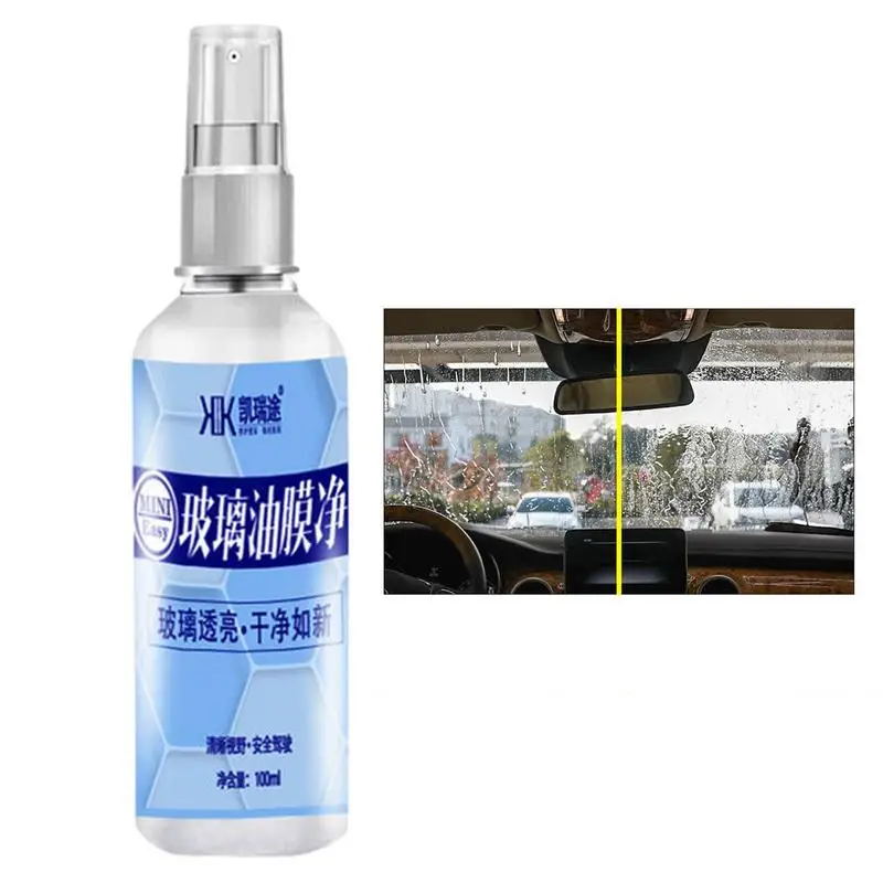Glass Oil Film Remover For Car Windshield Glass Cleaner 100ml Waterproof Car Windshield Cleaner Window Glass Cleaner Agent