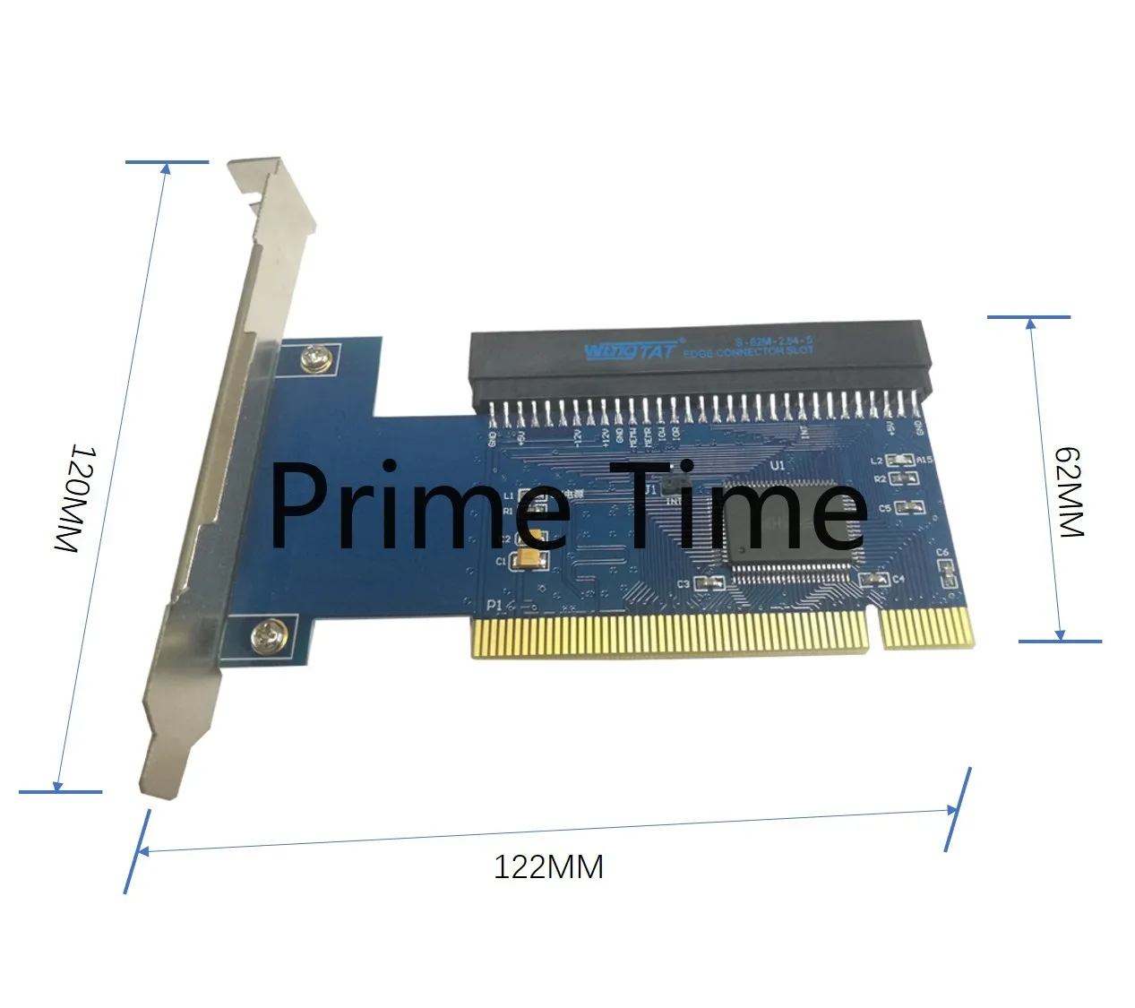 32-битная карта PCI на 8-битную карту ISA 62-контактная переходная пластина макетная