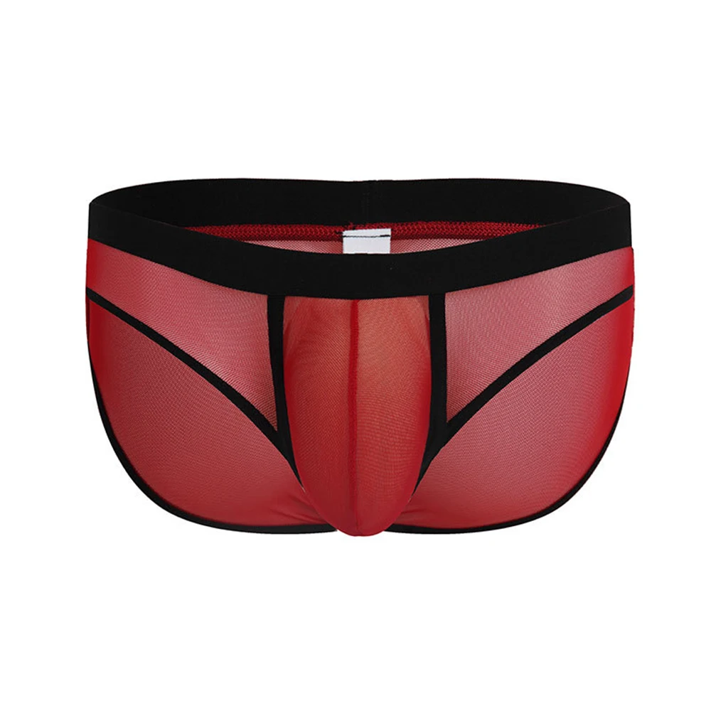 

Mens Sexy Bikini Mesh Briefs Convex Pouch Underpants Bikini Lingerie Boy Sissy Gays Clothes Underwear G String