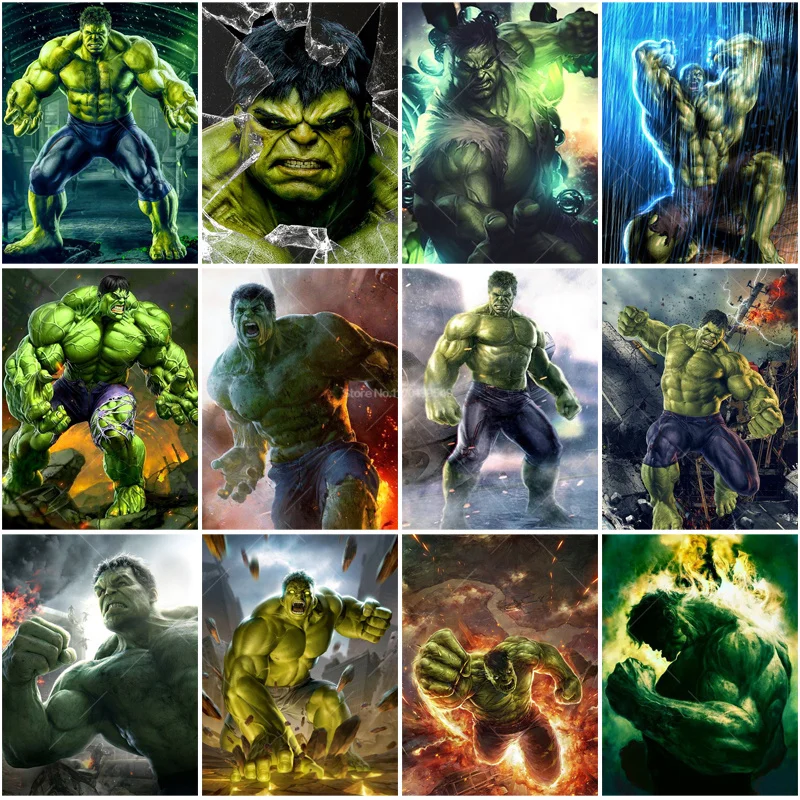 Алмазная живопись Халк капитан Marvel Мстители кино мозаика алмазная вышивка