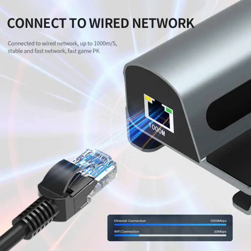 Док-станция Type-C для Steam Deck 4k60hz USB3.0 PD60W Зарядка 1000M Ethernet игровой ПК