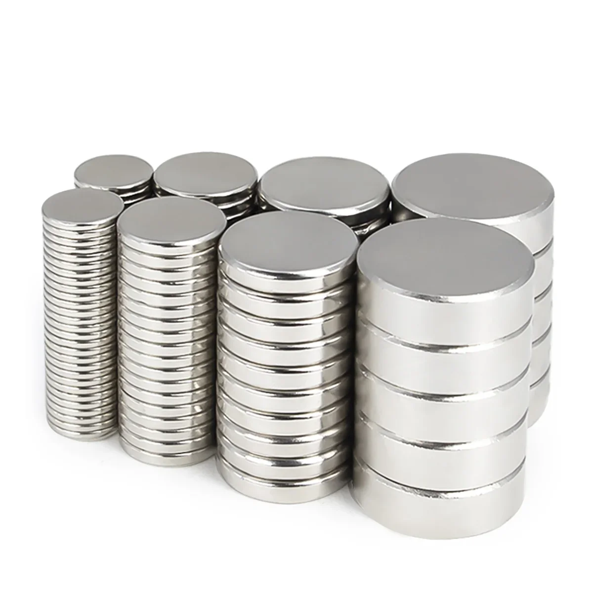 Круглый магнит 5x8 6x8 8x8 10x8 12x8 15x8 20x8 25x8 30x8 мм Неодимовый N35 Постоянный NdFeB