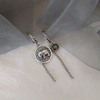 fmily minimalist elephant bear rabbit angel earrings s925 sterling silver retro fashion hip hop jewelry for girlfriend gifts