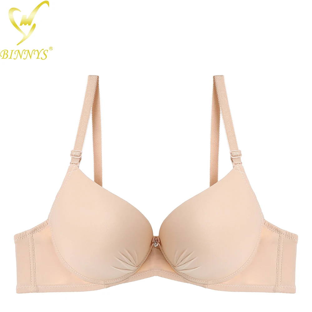 Binnys Push Up Women's Bra B Cup Bra Women's Brazilian Cotton Rhinestone Bralette Wholesale Padded Underwire