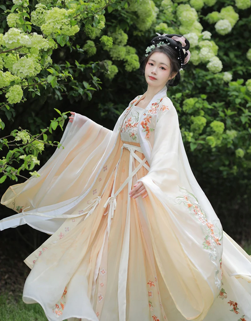 

Hanfu Traditional Dress Women Chinese Embroidery Hanfu Set Halloween Fairy Cosplay Costume Summer Party Hanfu Outfit Plus Size
