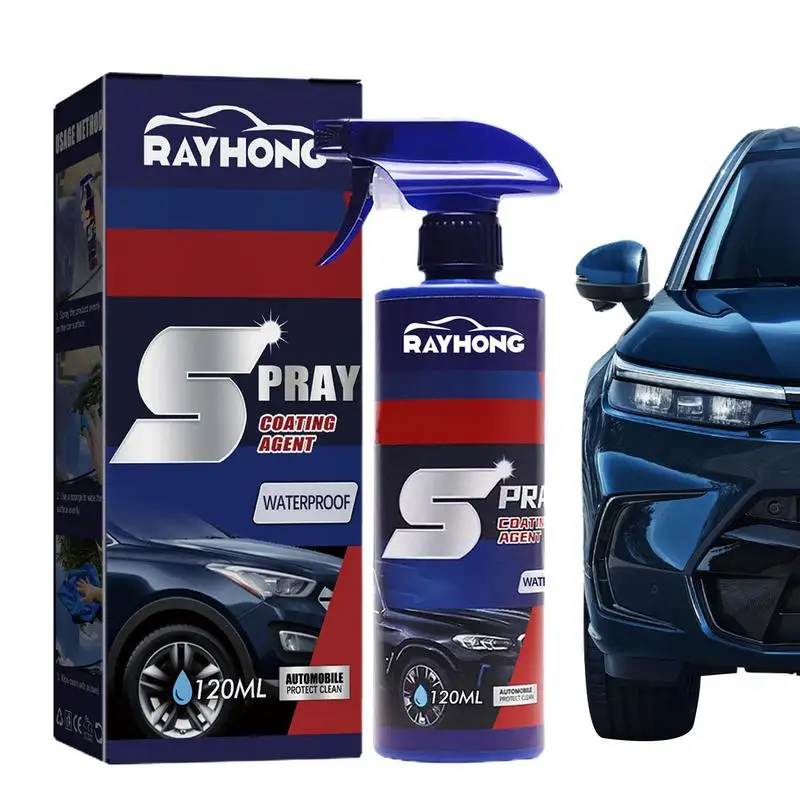 

Car Polish Spray 3 In 1 High Protection Car Shield Coating 120ml Car Waterless Wash Ceramic Spray Car Shield Coating Car Paint