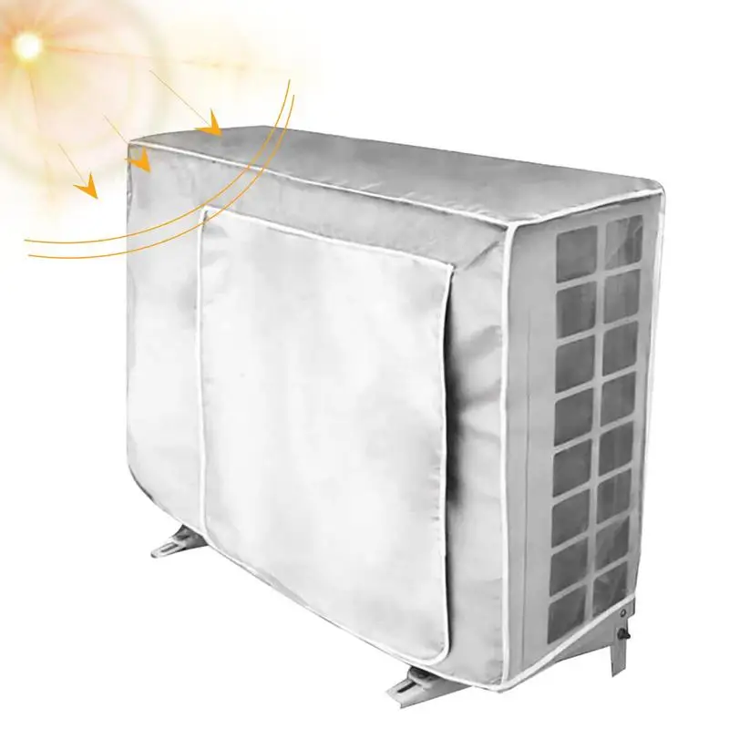 

AC Cover For Outside Unit Insulated AC Cover With Sun Protection AC External Units Cover For Saving Energy For Dust Rain Snow