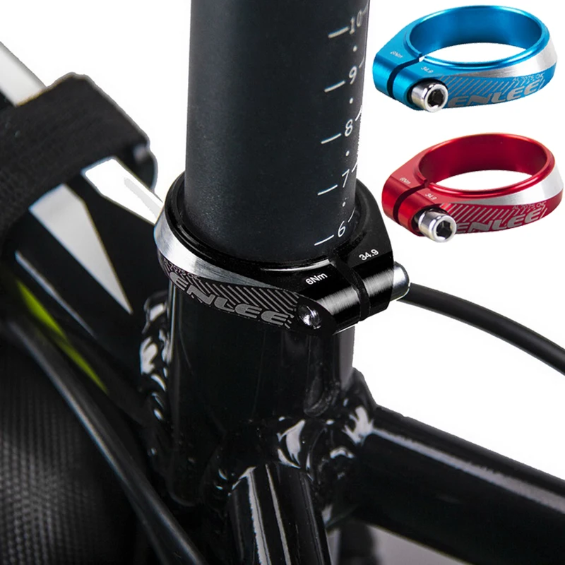 

ENLEE Bicycle Seatpost Clamp 34.9mm 31.8MM Seat Tube Clamp Aluminium Alloy MTB Road Bike Parts Cycling Seat Post Tube Clip