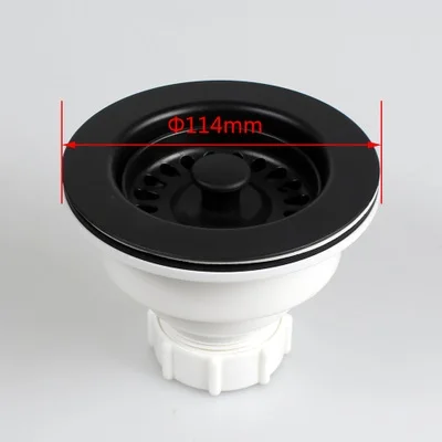 

Vidric Black/White Kitchen Роскошный сливной клапан для раковины и ванн, комплект сливного клапана для ванны
