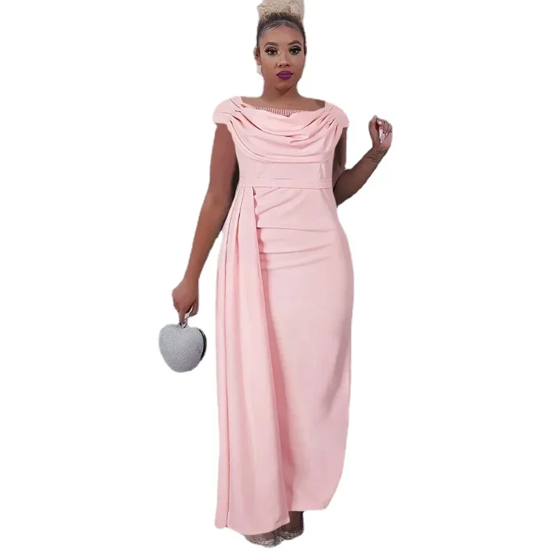 

African Dresses for Women Traditional Africa Clothing Dashiki Ankara Outfit Gown Africa Sleeveless Party Evening Long Maxi Dress