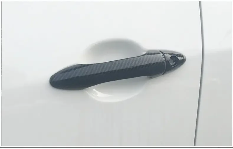 Хромированная накладка на дверную ручку автомобиля из углеродного волокна для Kia