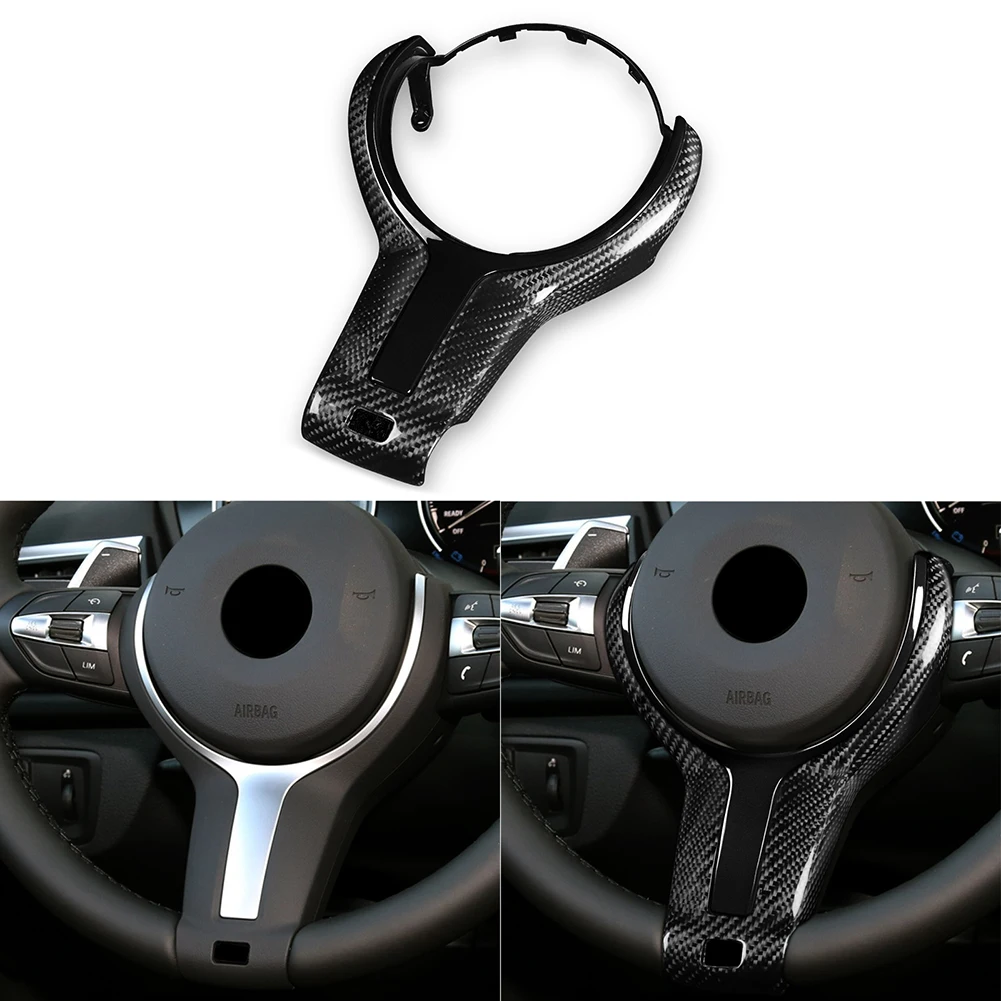 

M-Sport Car Steering Wheel Frame For BMW F20 F22 F30 F31 F32 F33 Black UV Protective Coating Cars Decoration Parts