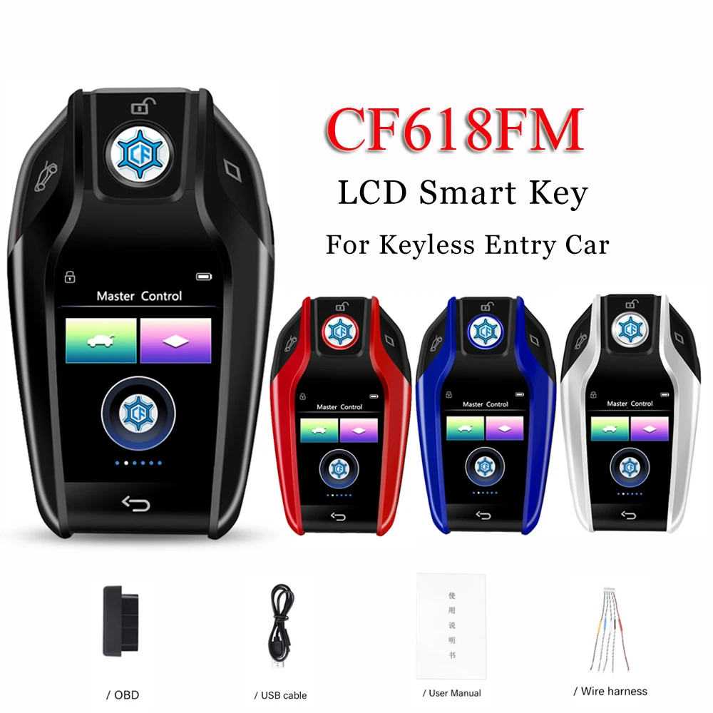 

Universal CF618 Modified Smart Remote Key LCD Screen Apple Fine My GPS For BMW/Ford/Toyota/Audi Fit Benz English/Korea Keyless