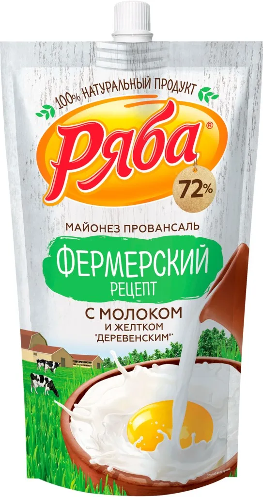 Mayonnaise ryaba Provensal Farm recipe 72% 350g |