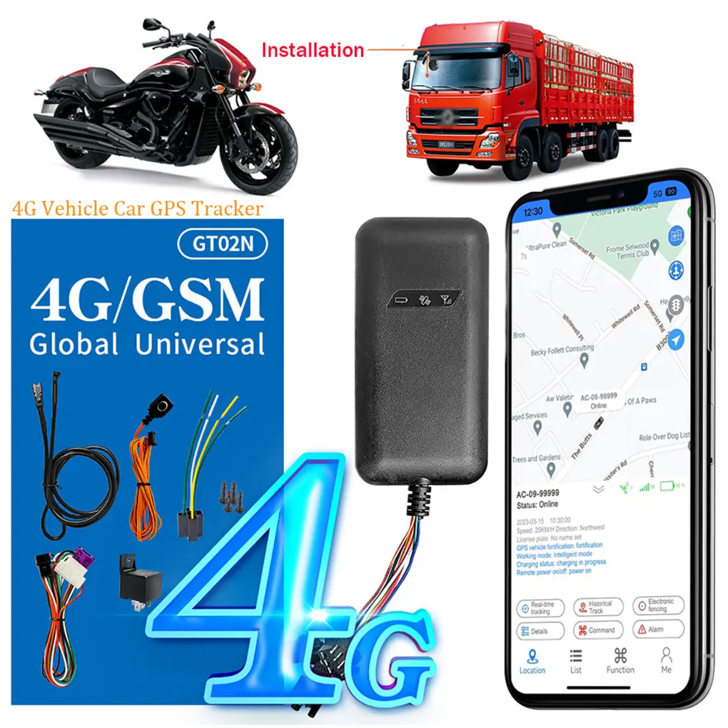 Грузовик Автомобиль Мотоцикл 4G GPS трекер Глобальный 4G-GT02N Автомобильный GP-S