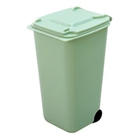 3pcs desktop trash can garbage storage box plastic garbage basket mini waste bin scissors pencil box pen holder office storage