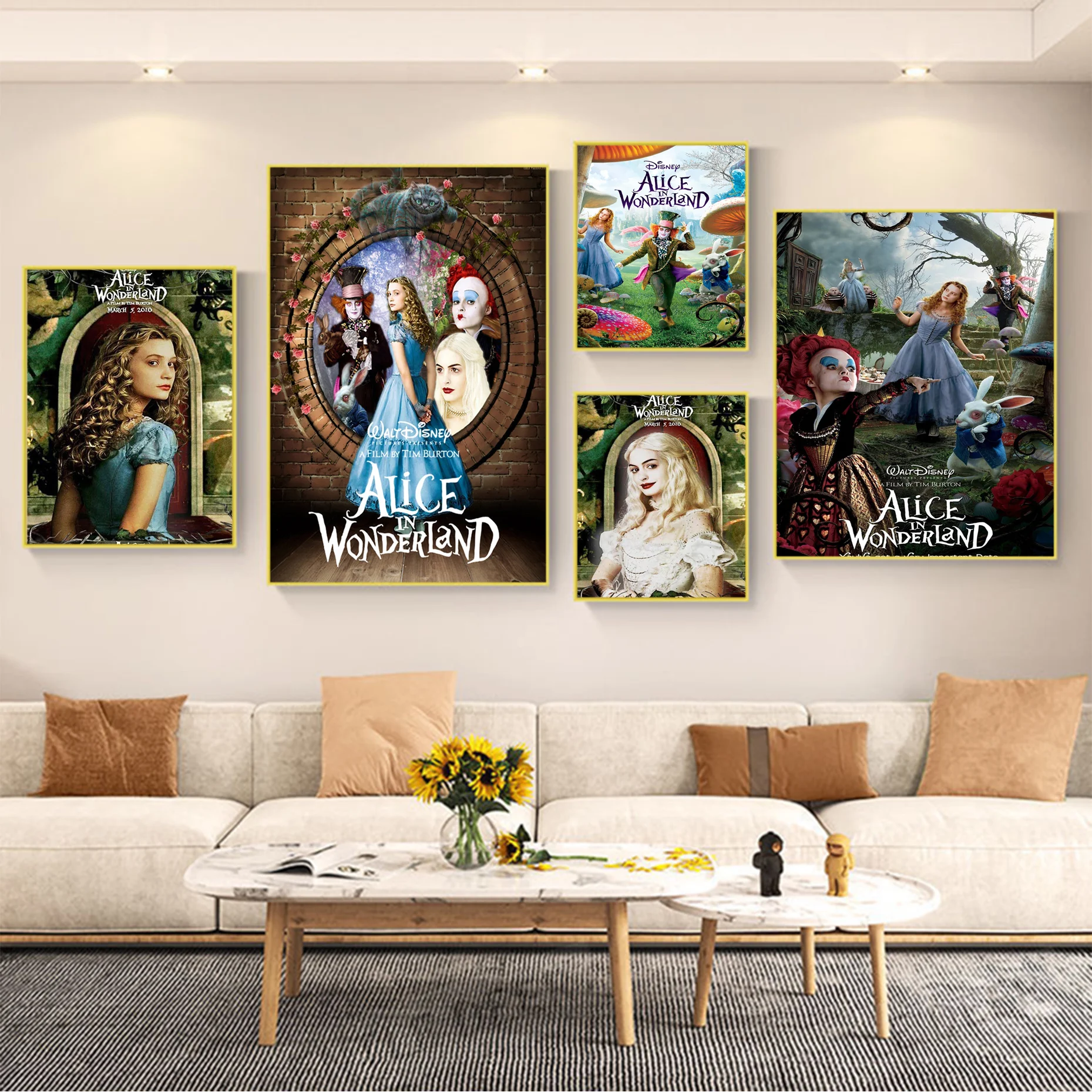 

Disney, Алиса в чудес, хорошее качество, принты и плакаты, декоративная картина, настенное искусство, белая фотография, настенные наклейки