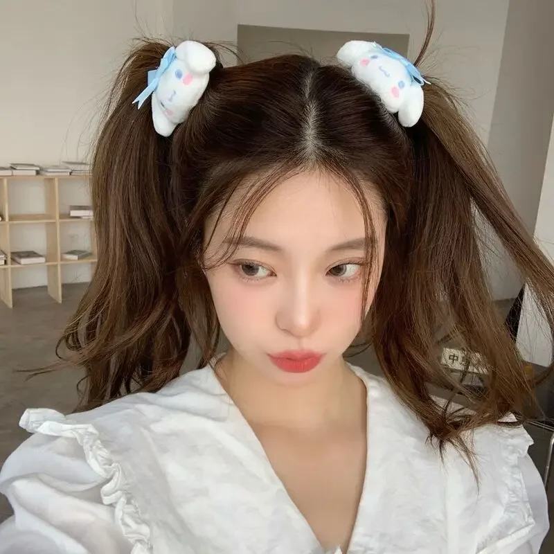 Резинка для волос Sanrio Cinnamoroll милый модный обруч девочек с мультяшным рисунком