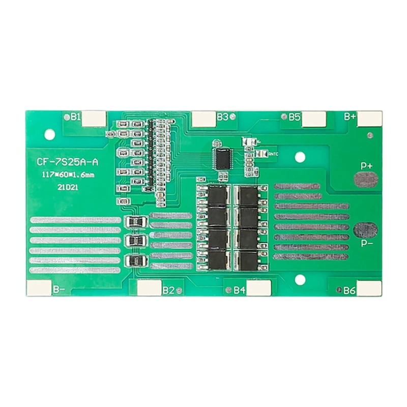 

18650 Batteries Bms 7S 25A 24V Li-Ion Cell Battery Protection Bms Pcb Board Balance For Escooter