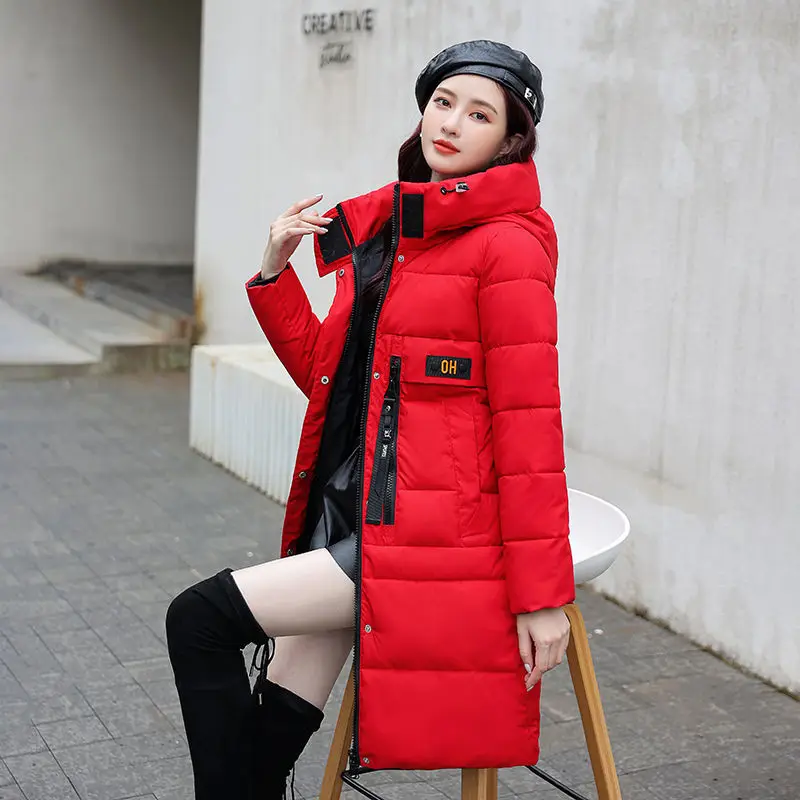 Winter Women's Cold Coat Parkas Super Hot Coats Hooded Long Cotton Padded Jacket Jackets Womens Winter Clothing 2022 Fashion