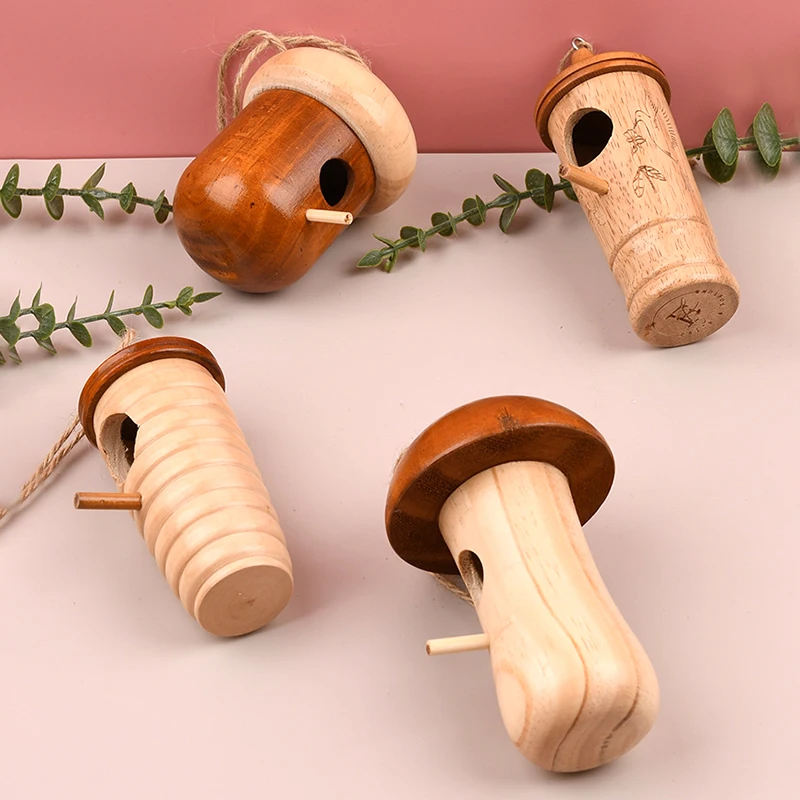 

Wooden Hummingbird House Sparrow Cage Funny Garden Yard Decoration House Tree Hanging Feeder Bird House DIY Home Balcony Decor