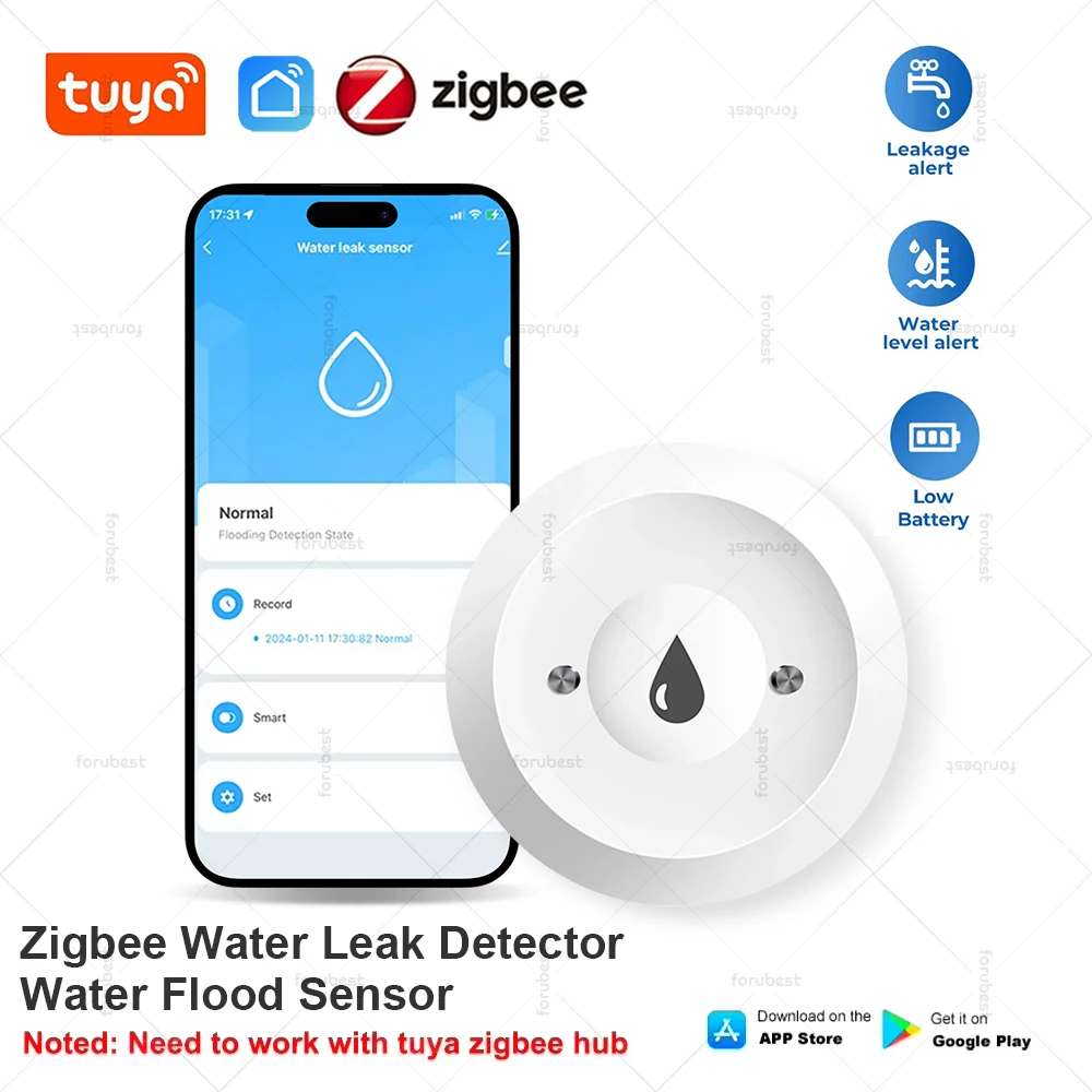 

Датчик утечки воды Tuya Zigbee