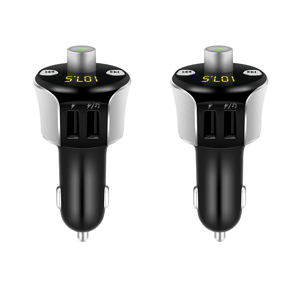 

2pcs Car Mounted MP3 Car Transmitter Multi Function