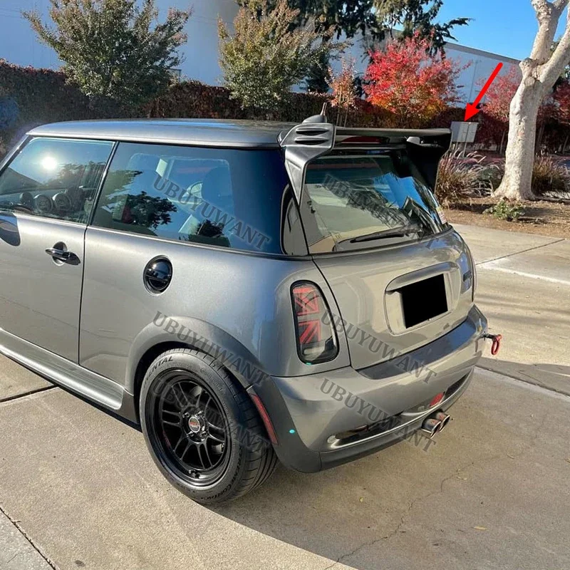 Фото Для R56 R56S R53 JCW Mini Cooper Ver.2.11/2.12 2007-2013: карбоновый спойлер-антикрыло на крышку багажника/крышу №3