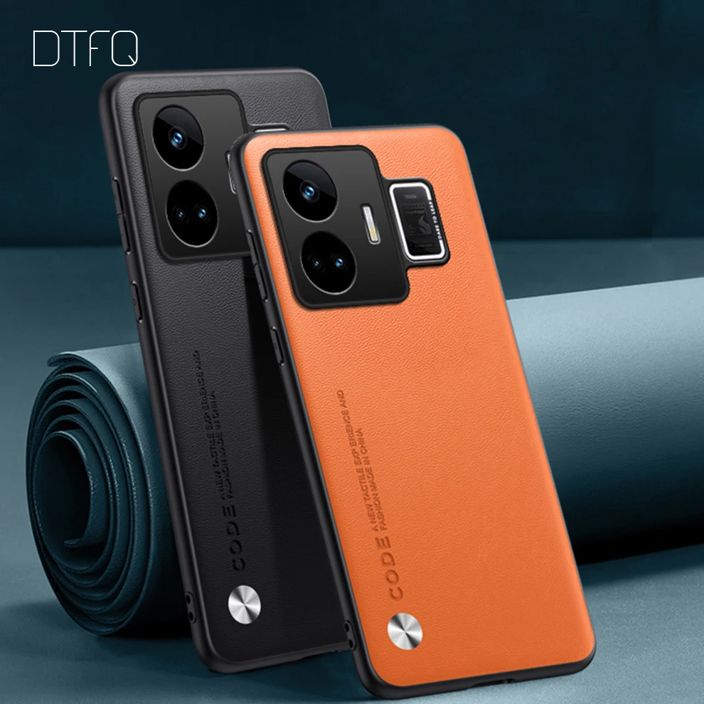 Для realme GT Neo5 чехол кожаная задняя крышка с рисунком, Противоударная, для realme GT Neo 5, роскошная кожаная задняя крышка для realme GT Neo5