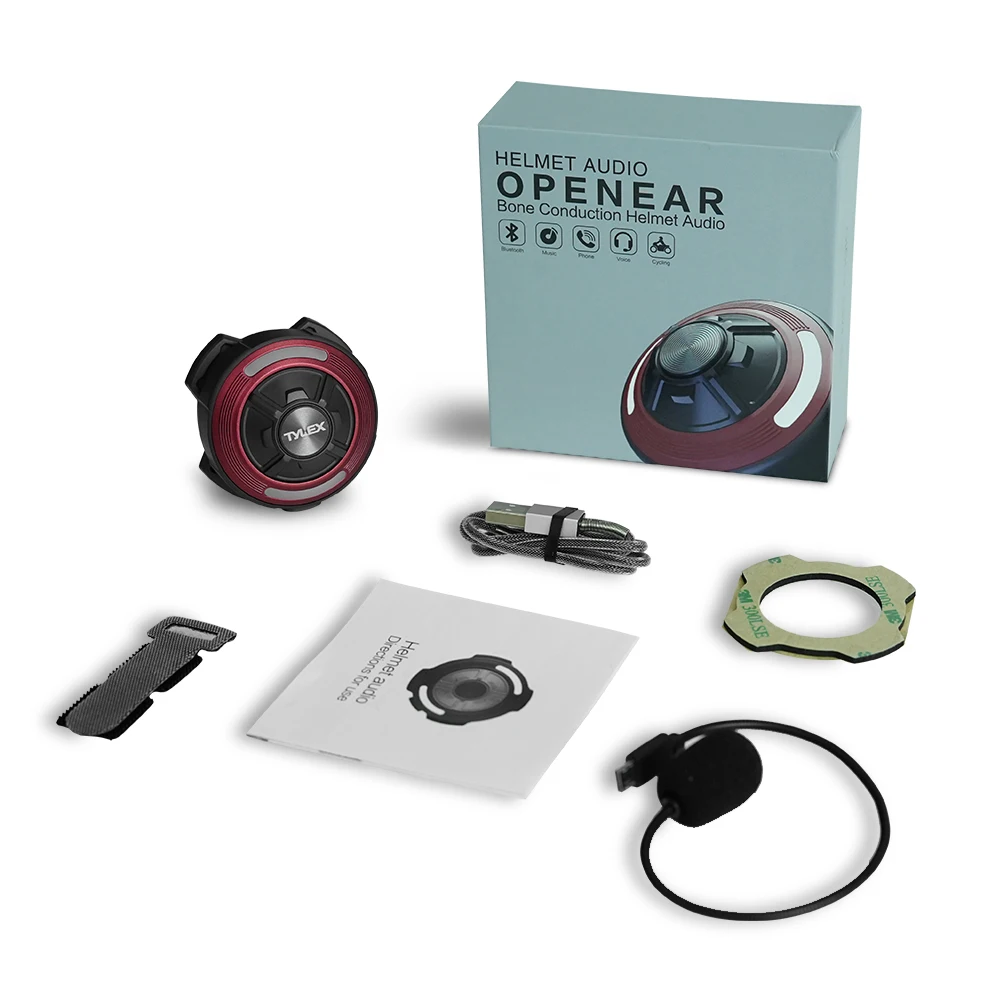 

Гарнитура для мотоциклетного шлема KEBIDU E50, Bluetooth, время работы 6 часов, диапазон 10 м, гарнитура для водителей с костной проводимостью