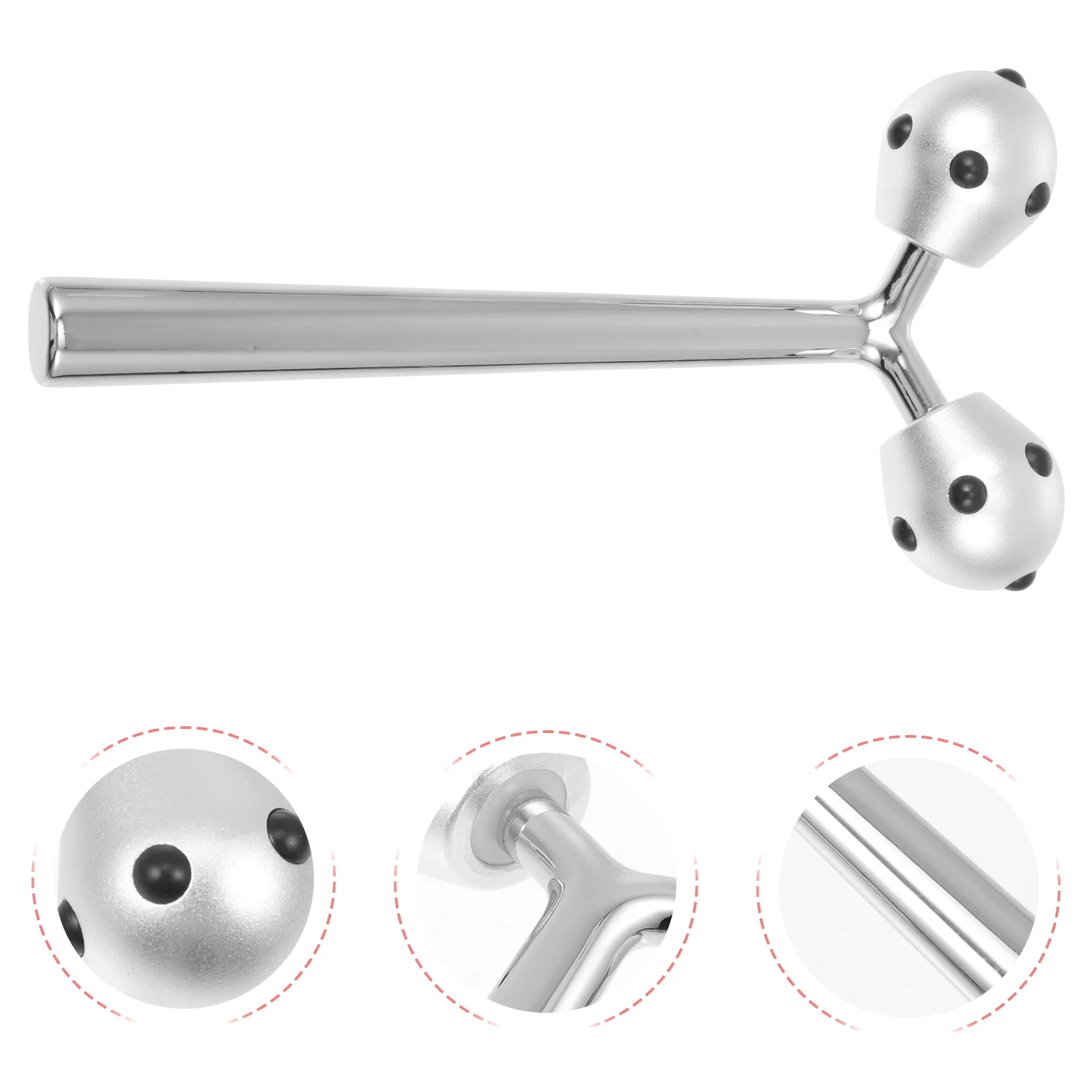 

Massager Skin Stick Dual Roller Manual Facial Roller Muscle Massager for Relax Travel Home