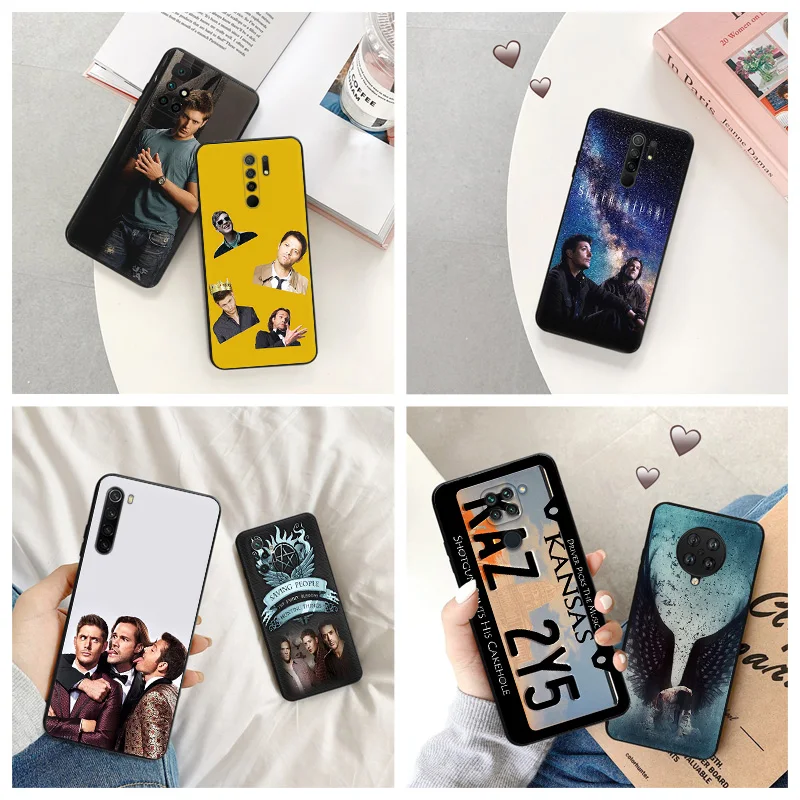 

Sam Supernatural Silicone Black Phone Cases for Redmi Note 9 9T 9S 8T 7 8 Pro 6 6A 8A 7A 9A 9C 9i K40 K40S Soft Cover