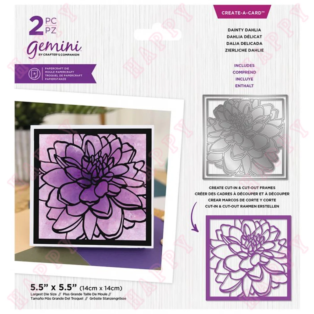 

2022 Product New Dainty Dahlia Metal Craft Cuts Die Diy Scrapbook Paper Diary Album Decoration Manual Engraving Greet Card Mould