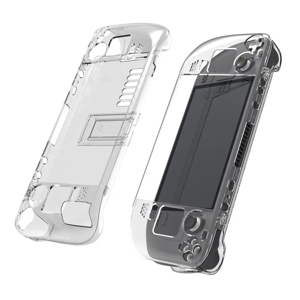

Transparent Crystal Case with Stand Gamepad Cover Game Console Pc Hard Protective Shell for Steamdeck Game Console Shell
