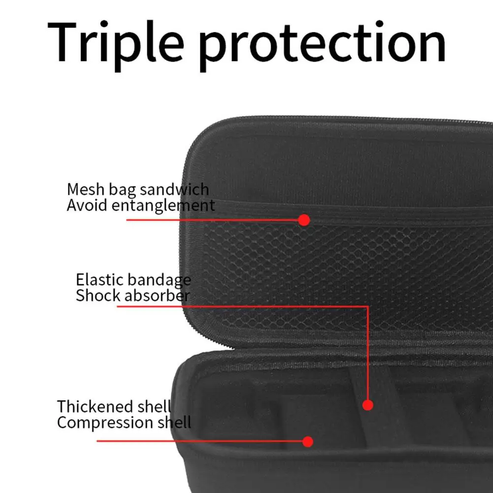 Черная ручная сумка для хранения игровой консоли Anbernic RGCUBE