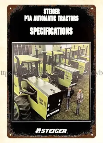 1982 автоматические тракторы Steiger PTA для Barnyard Country металлический жестяной знак